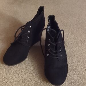 Black Lace Up Boots